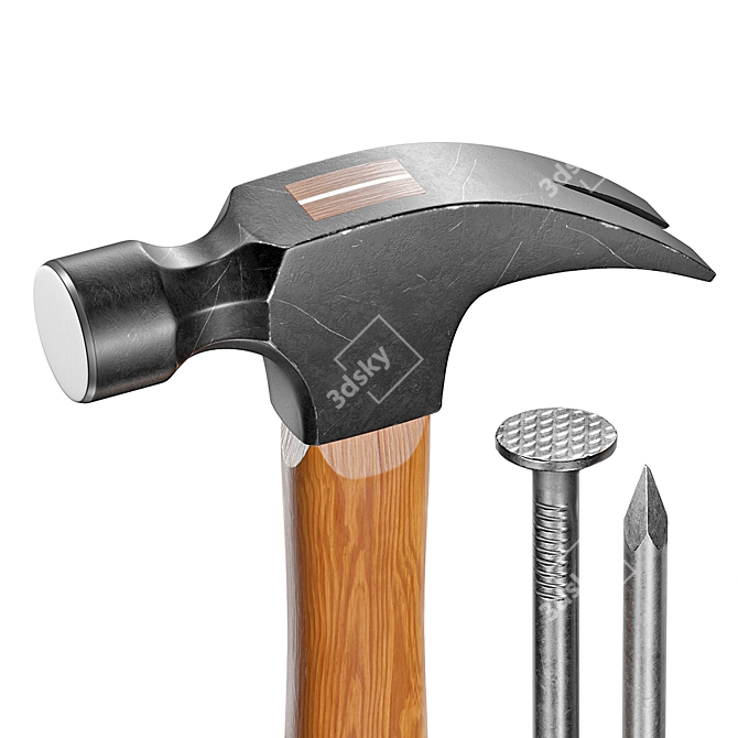 Ultimate Hammer: Quality and Precision 3D model image 4