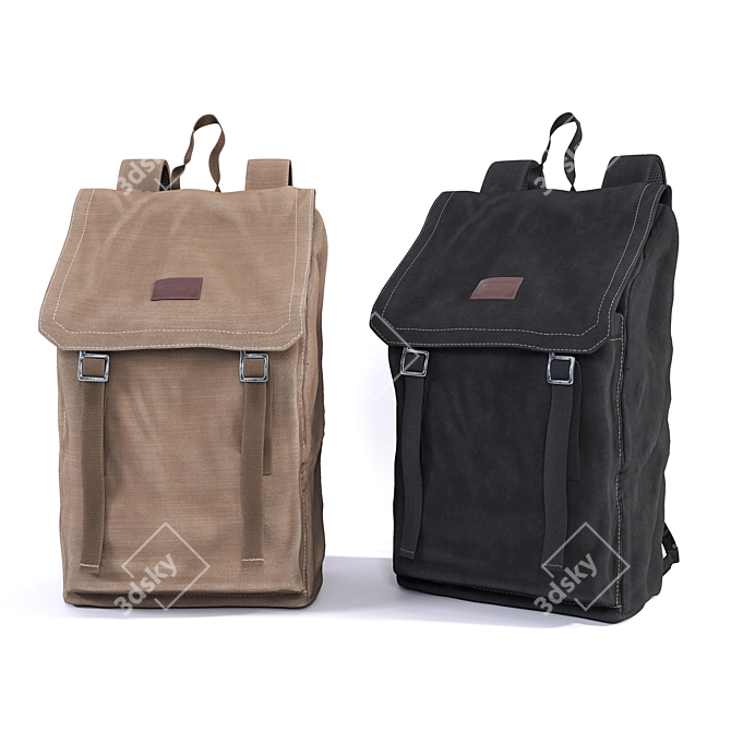 High-Resolution Backpack: Corona & Vray 3D model image 1