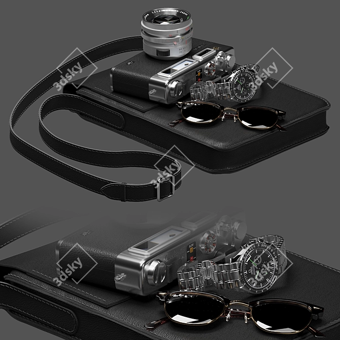 Essential Men's Accessory Set 3D model image 1