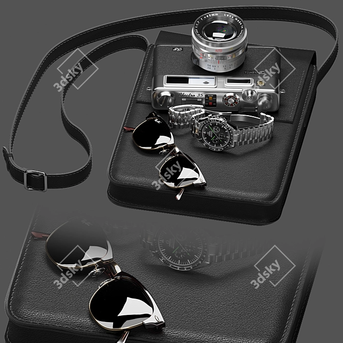 Essential Men's Accessory Set 3D model image 2