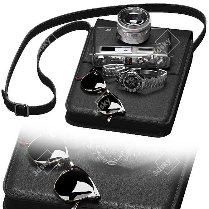 Essential Men's Accessory Set 3D model image 7