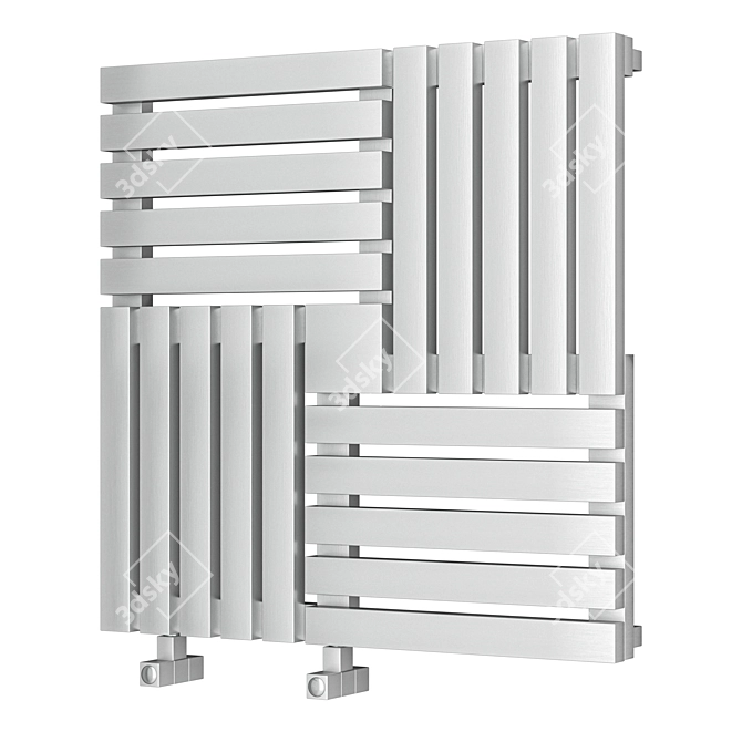 Stainless Steel Keops Heating Radiator 3D model image 2