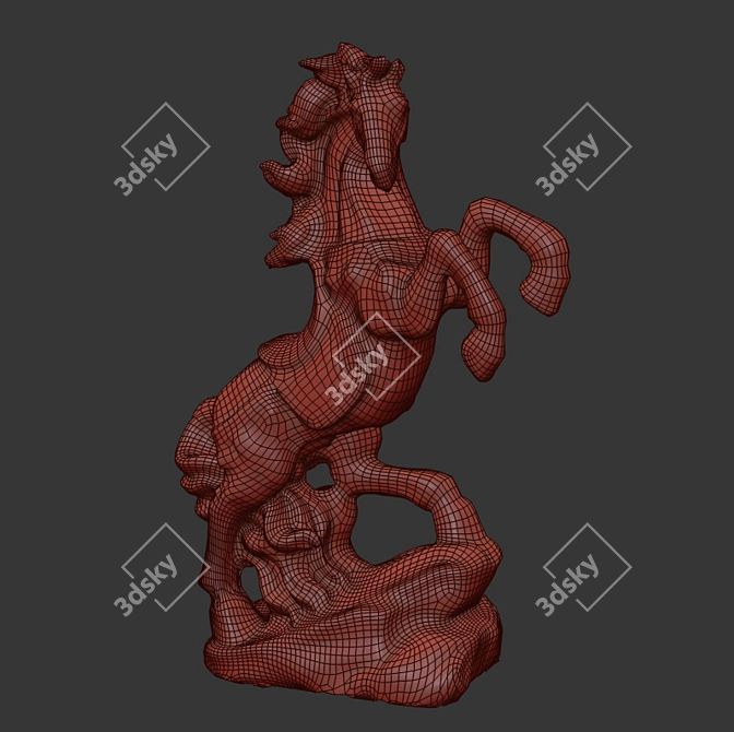 Stunning 3D Horse Model 3D model image 5