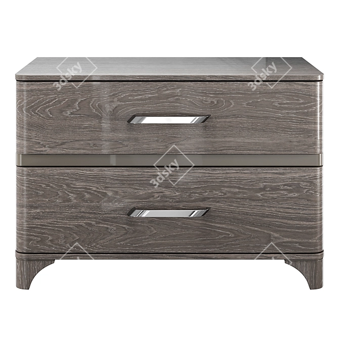 Camelgroup Maia Silver Bedside Tables 3D model image 2