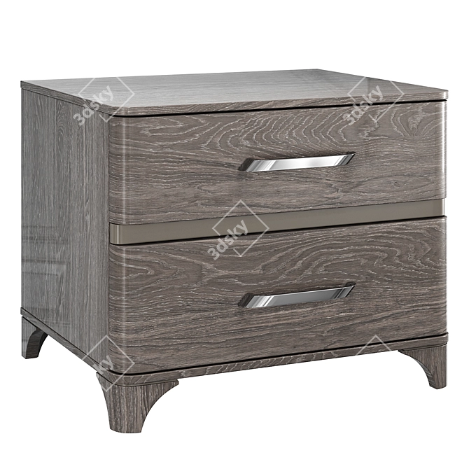 Camelgroup Maia Silver Bedside Tables 3D model image 3