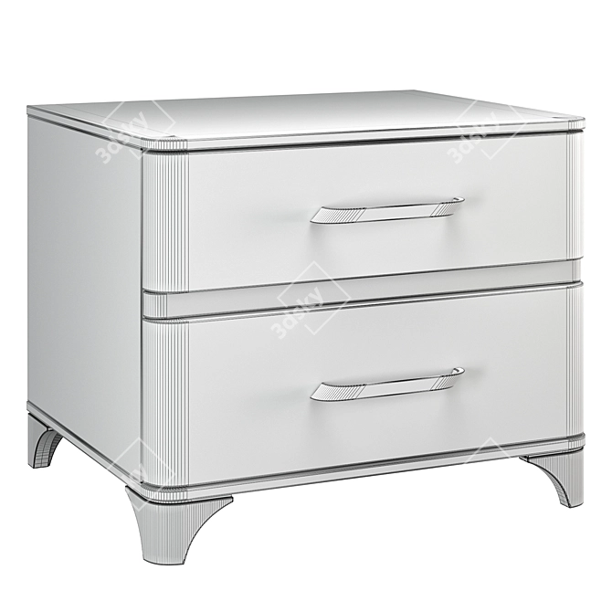 Camelgroup Maia Silver Bedside Tables 3D model image 4