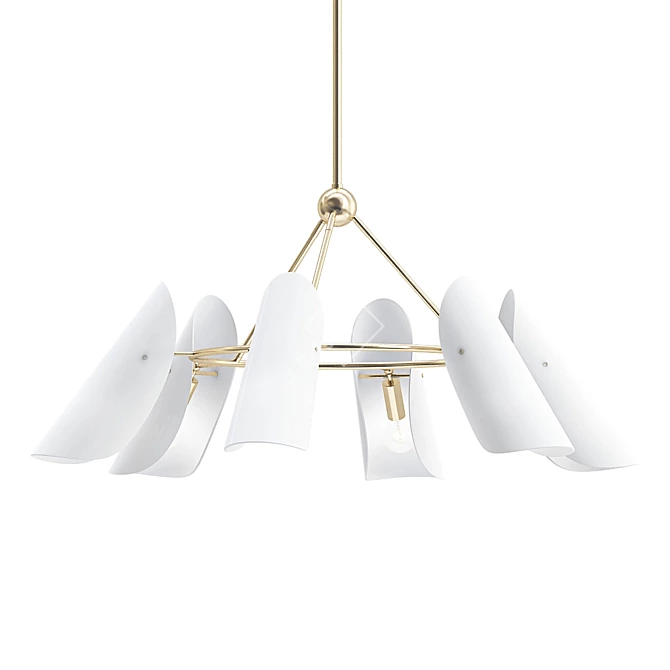Elegant AERIN Chandelier 3D model image 1