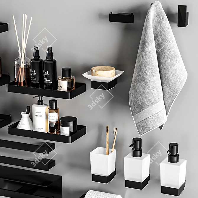 Sanco Agora: Stylish Bathroom Accessories 3D model image 3