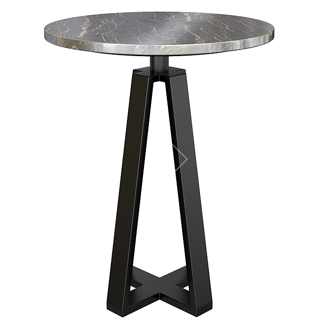 Modern Criss Cross Side Table 3D model image 1