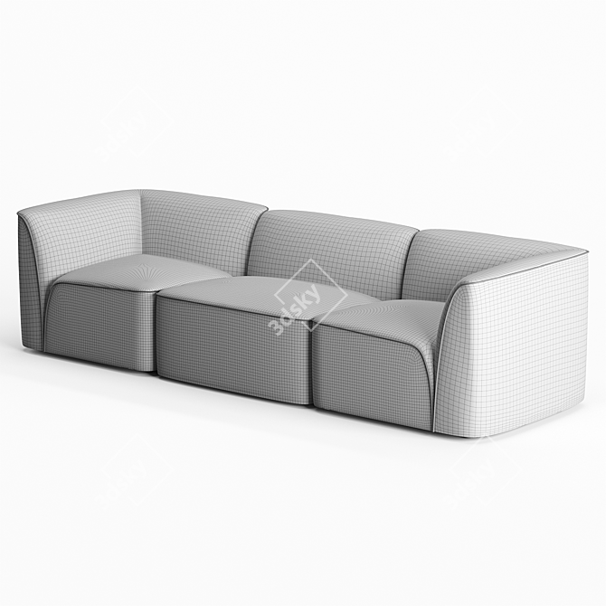 Flora Organic Modular Sofa 3D model image 4