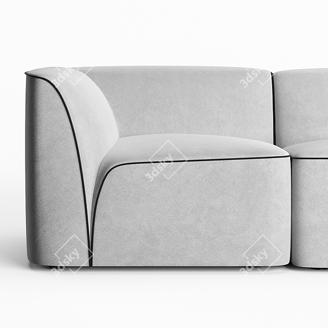 Flora Organic Modular Sofa 3D model image 6