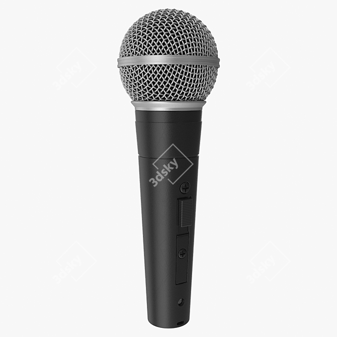 Professional SM58 Microphone for Superior Sound 3D model image 1