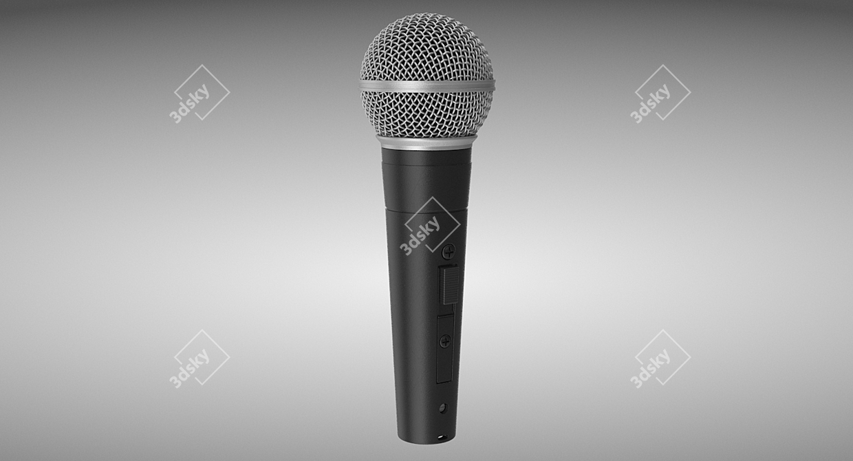 Professional SM58 Microphone for Superior Sound 3D model image 2