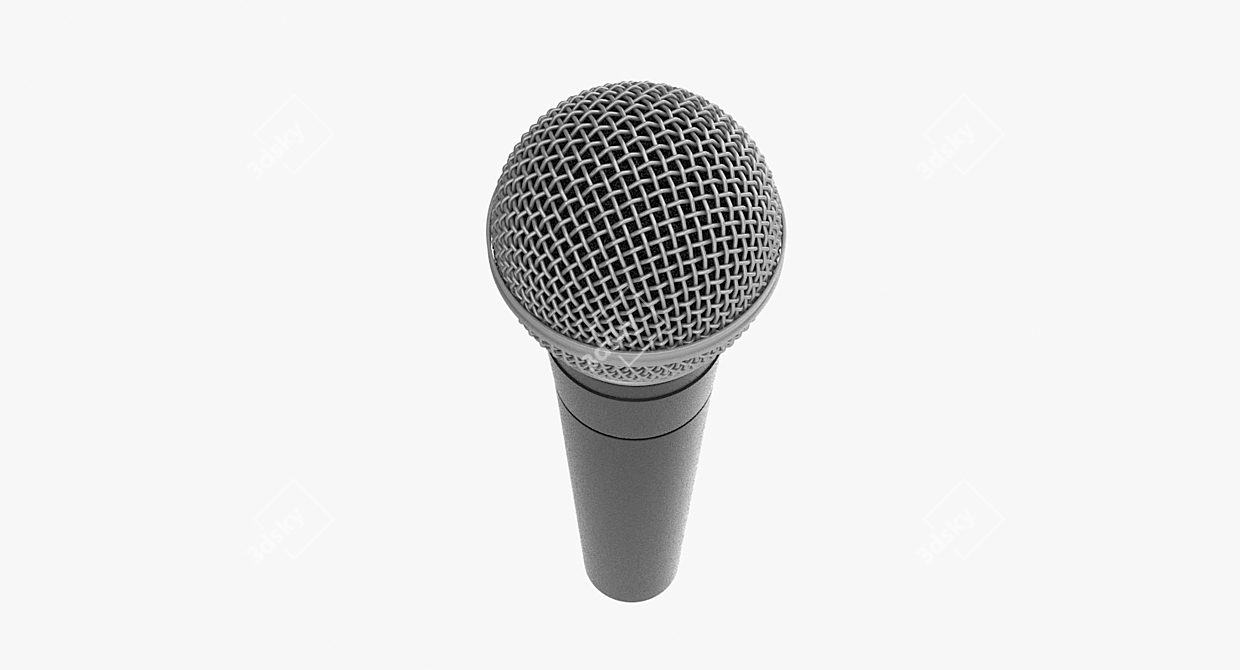 Professional SM58 Microphone for Superior Sound 3D model image 3