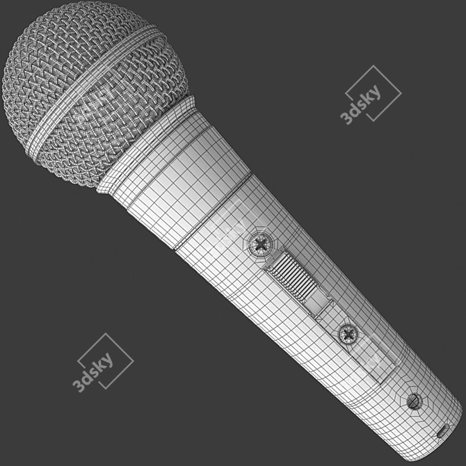 Professional SM58 Microphone for Superior Sound 3D model image 7