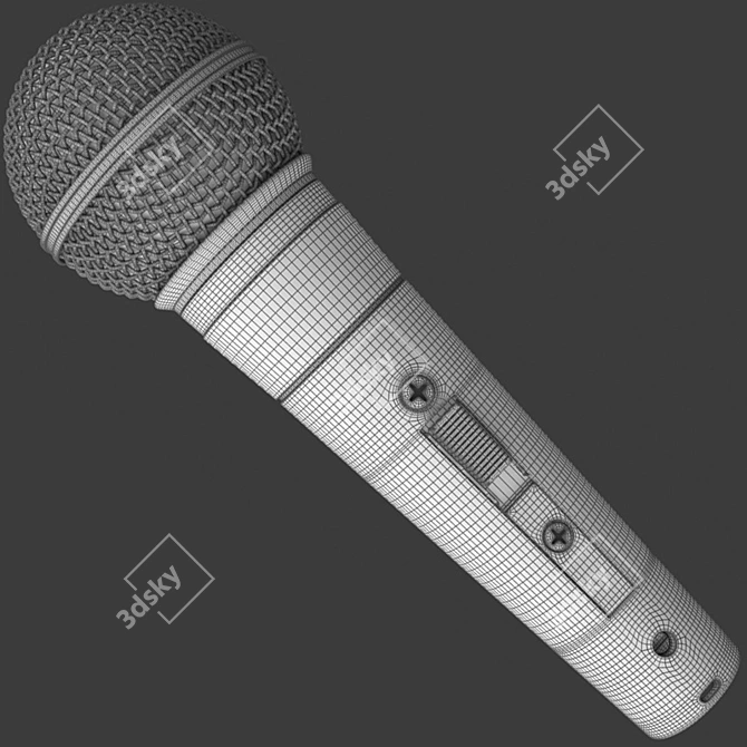 Professional SM58 Microphone for Superior Sound 3D model image 8