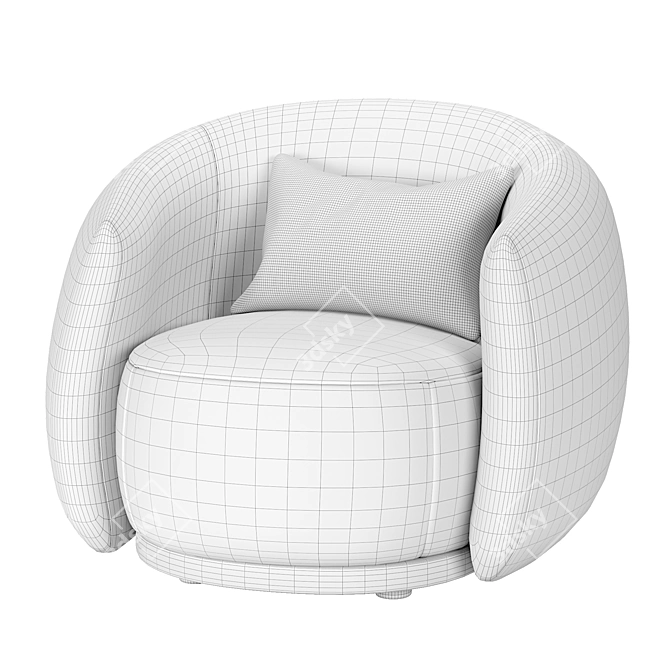 Cozy Cocoon Chair: Moroso Pacific 3D model image 4
