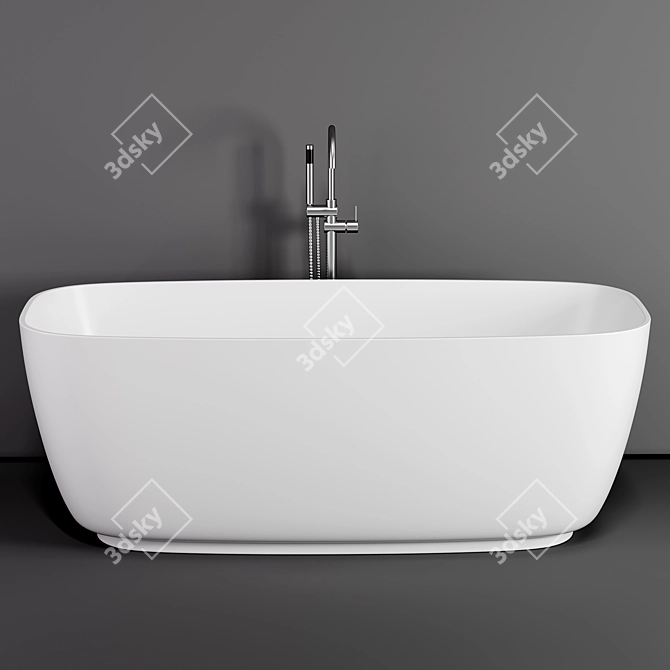Hudson Reed Bella Square Freestanding Bath 3D model image 1