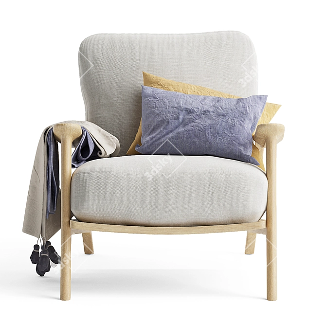 Squishbag: Comfy, Compact Armchair 3D model image 2