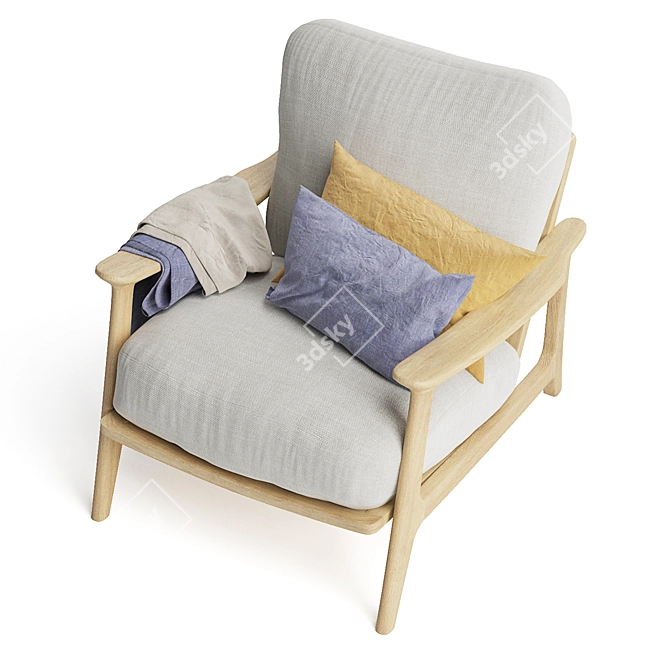 Squishbag: Comfy, Compact Armchair 3D model image 4
