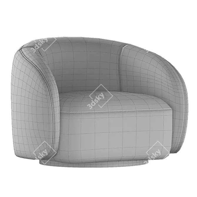 Eichholtz Brice: Stylish Swivel Chair 3D model image 4