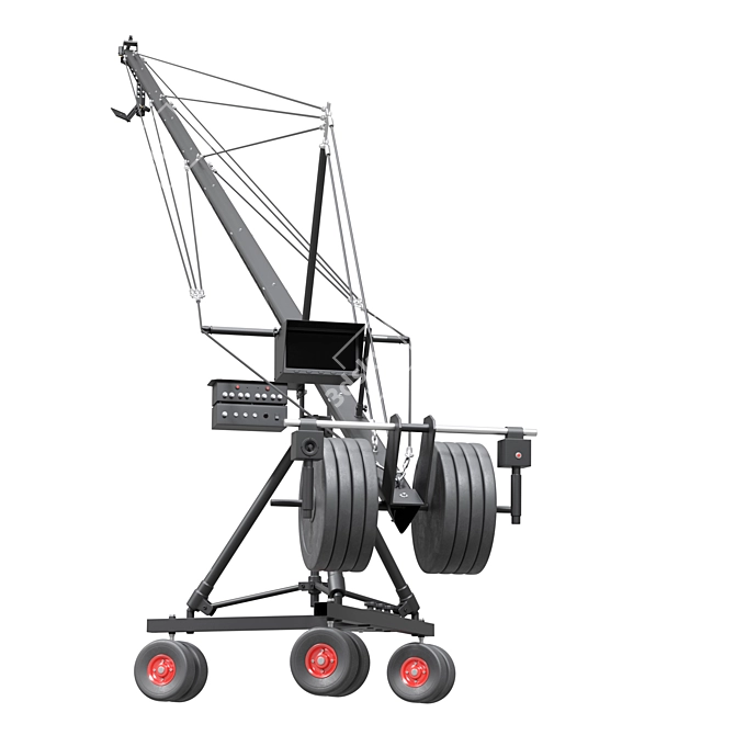 Cinematic Crane Camera: High-Quality 3D Model 3D model image 4