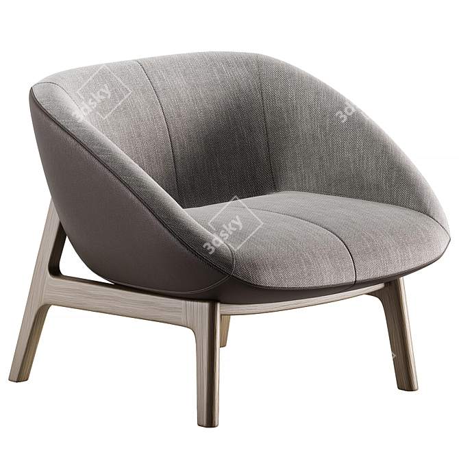 Cosmo Limea Armchair: Sleek Modern Design 3D model image 1