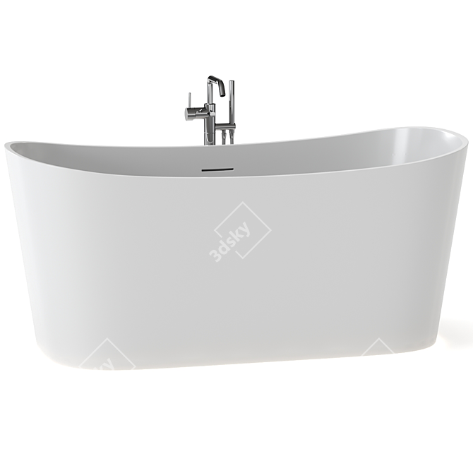 Luxuriate in Style with the Novellini Bathtub 3D model image 2