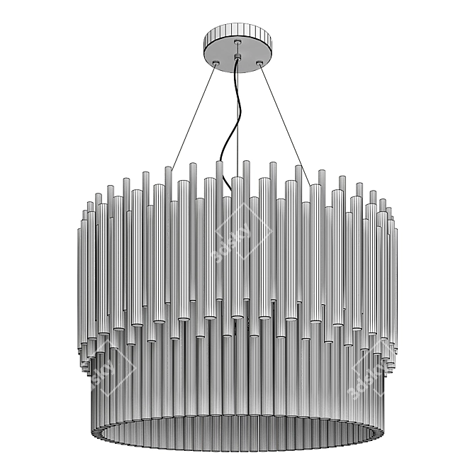 Sleek Elegance: Coliseo Modern Chandelier 3D model image 2