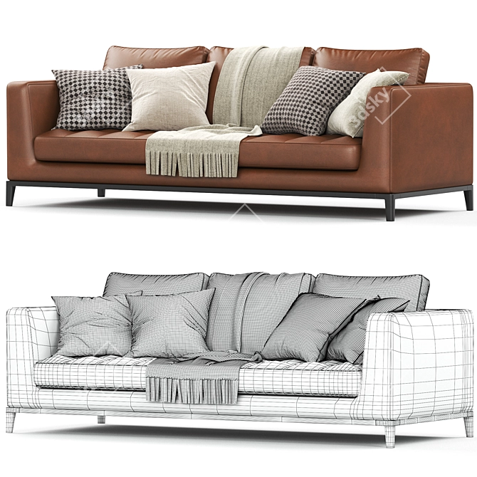 Maxalto Lucrezia Soft Sofa - Luxury & Comfort 3D model image 3