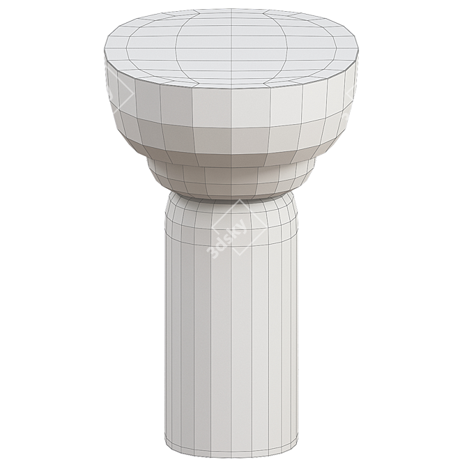 Sleek Babka Side Table 3D model image 6