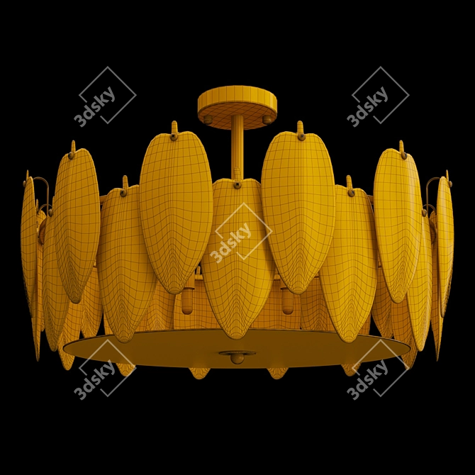 Feathered Elegance Chandelier 3D model image 3