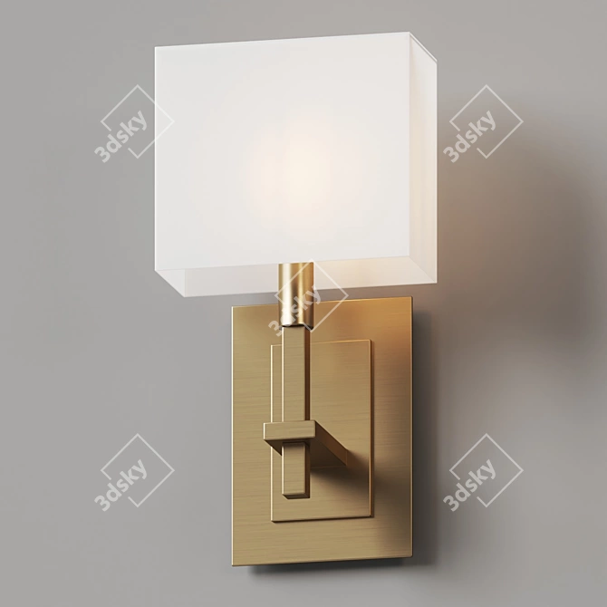 Sleek Comfort: Montana Wall Sconce 3D model image 3
