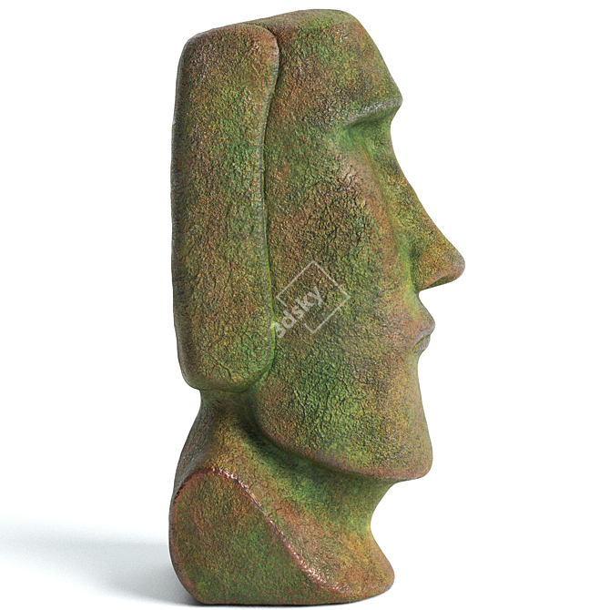 Mystical Moai Statue for Exquisite Gardens 3D model image 3