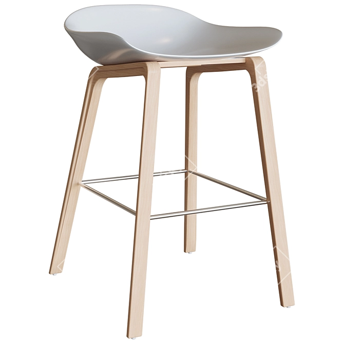 Wooddi Group Hi-Light Barstool 3D model image 1