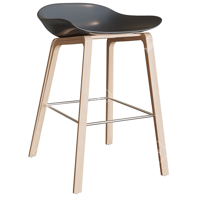 Wooddi Group Hi-Light Barstool 3D model image 2