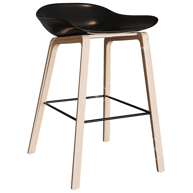 Wooddi Group Hi-Light Barstool 3D model image 3