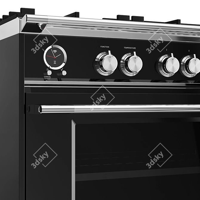 Fisher & Paykel Gas Stove: Stylish OR90SCG6B1 3D model image 6