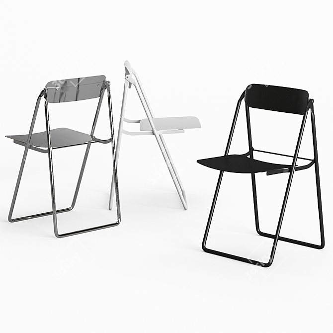 Con.fort Folding Chair: Stylish & Lightweight 3D model image 5