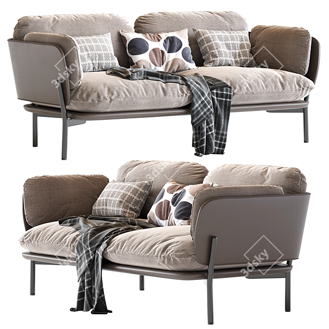 Cloud 2 Seater Sofa 3D model image 1