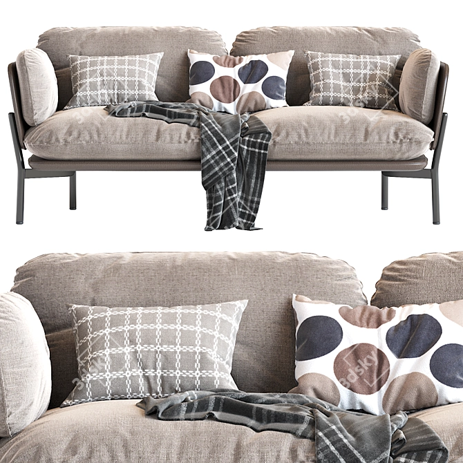 Cloud 2 Seater Sofa 3D model image 4