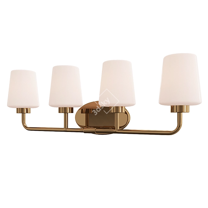 Modern Molly Gold Vanity Light 3D model image 1