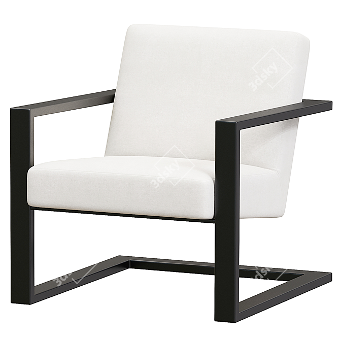 Brookline Chair: Stylish and Versatile Seating 3D model image 1