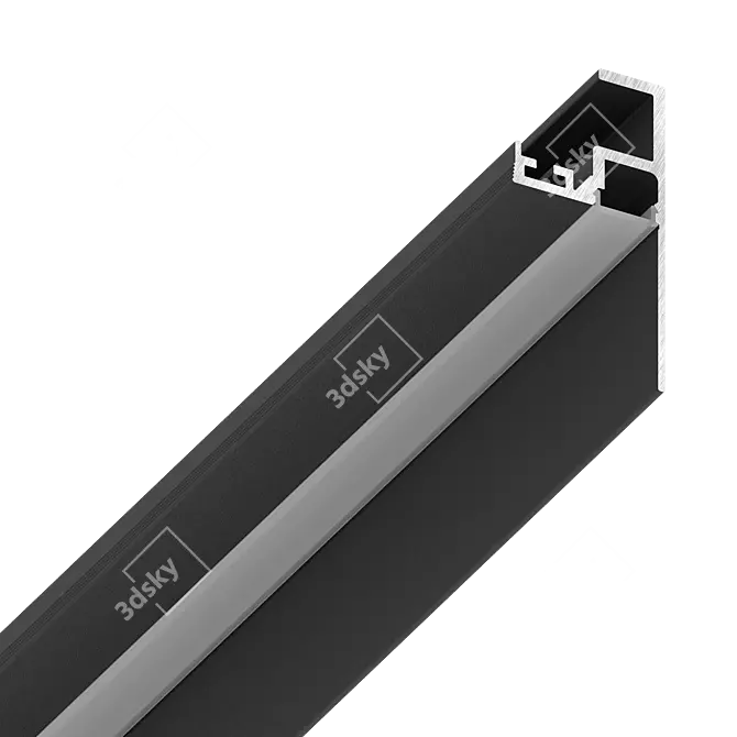 Sleek Floor-Wall Junction Enhancer 3D model image 1