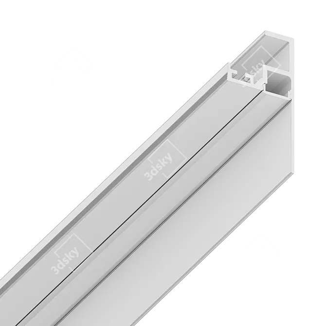 Sleek Floor-Wall Junction Enhancer 3D model image 2