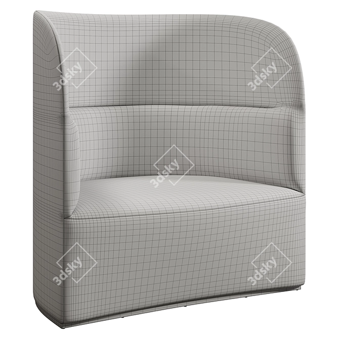 Elevate Your Comfort: Tearoom High Back 3D model image 4