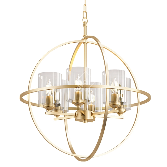 MW Light Algero Pendant Chandelier 3D model image 1