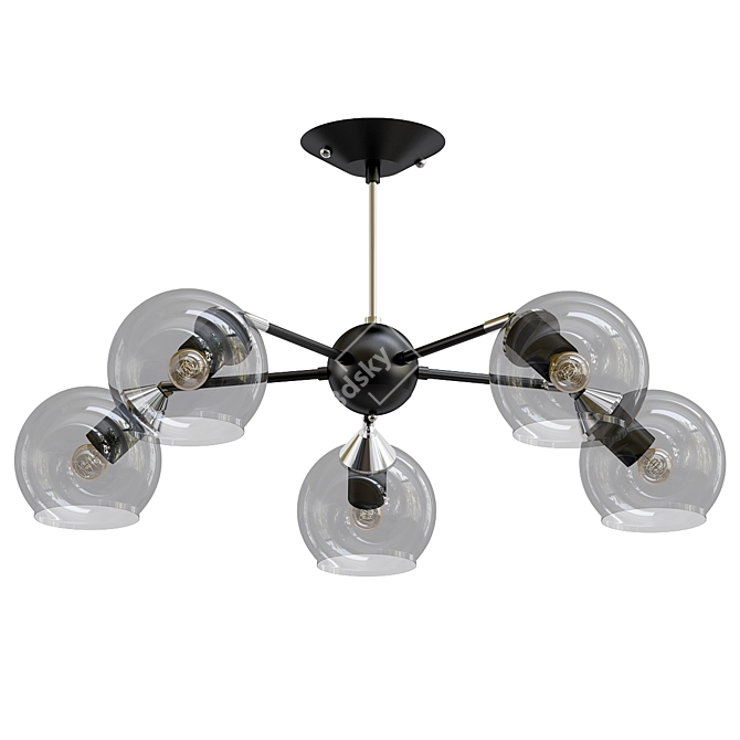 City Vita Chandelier: Elegant and Versatile Pendant Lighting 3D model image 1