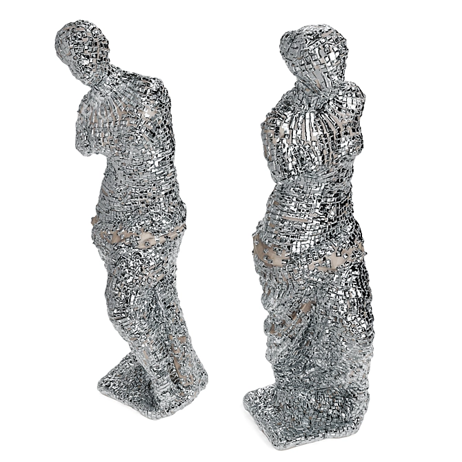 Pixelated Venus Sculpture 3D model image 3