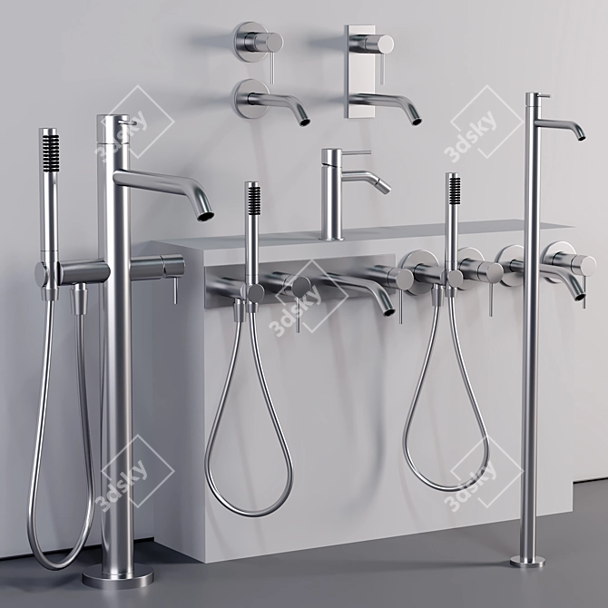 Treemme 40mm Tap & Shower Set 3D model image 2